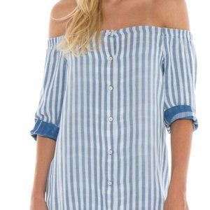 Anthropologie - Cloth & Stone Striped Shirt Dress